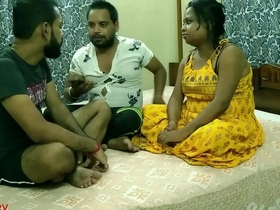 Indian wife sharing: Sexy housewife and amateur teen in homemade video
