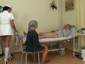 Aging man and fresh nurse engage in intense sexual encounter