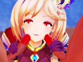 MMD sex game action with Granblue Fantasy characters