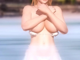 Tina's casual day at the beach turns steamy