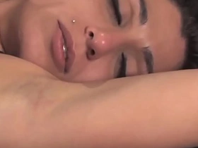 Sensual armpit play and licking between lesbian couples