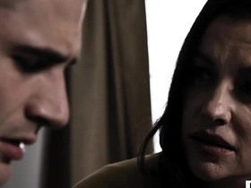 A bizarre and isolated Sovereign Syre yearns for an internal cumshot from her stepson in this taboo encounter.